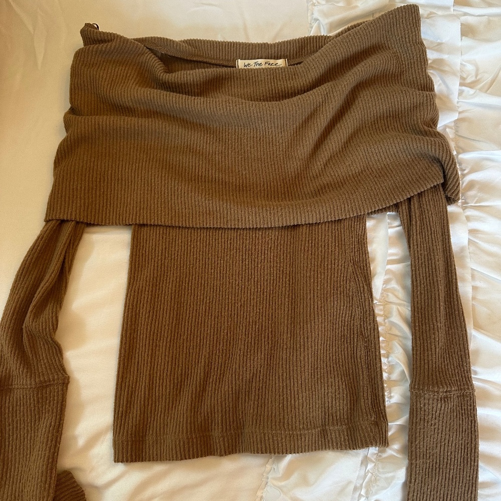 Free people off the shoulder sweater